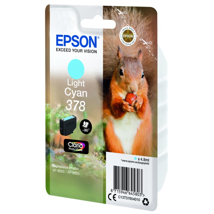 Tinta Epson 378 Cian Claro Claria Photo (C13T37854010)