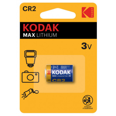 Kodak Max Pila CR2 KCR2 3v Pack 1 ud Alcalina