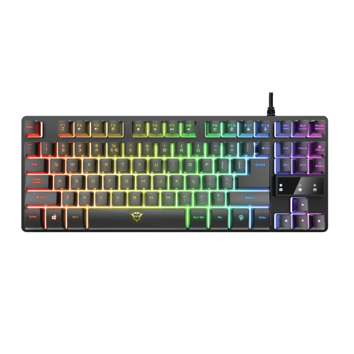 Teclado Gaming Trust GXT833 Thado TKL USB Negro (24067)