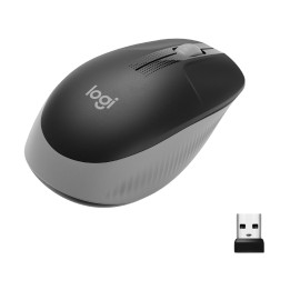 Ratón LOGITECH M190 Óptico RF 1000dpi Gris (910-005906)