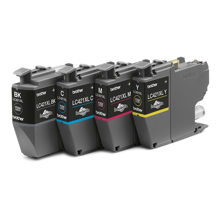 Tinta BROTHER XL Pack Negro/Tricolor (LC421XLVAL)