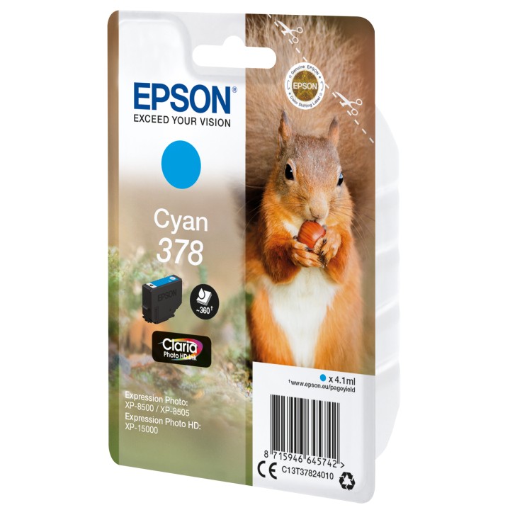 Tinta Epson 378 Cian Claria Photo (C13T37824010)