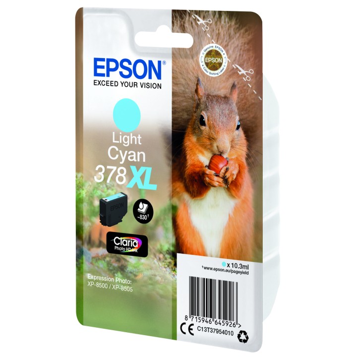 Tinta Epson 378XL Cian Claro Claria Photo(C13T37954010)