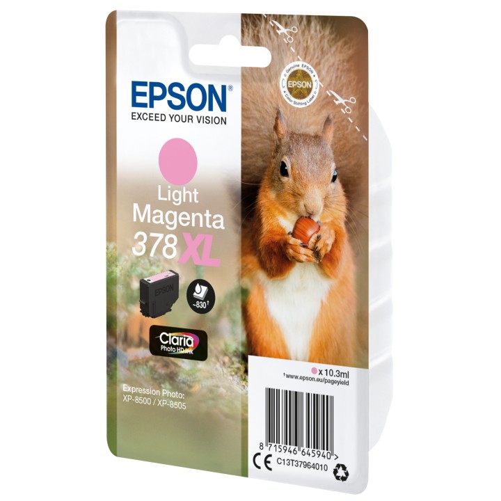 Tinta Epson 378XL Magenta Claro Claria Ph(C13T37964010)