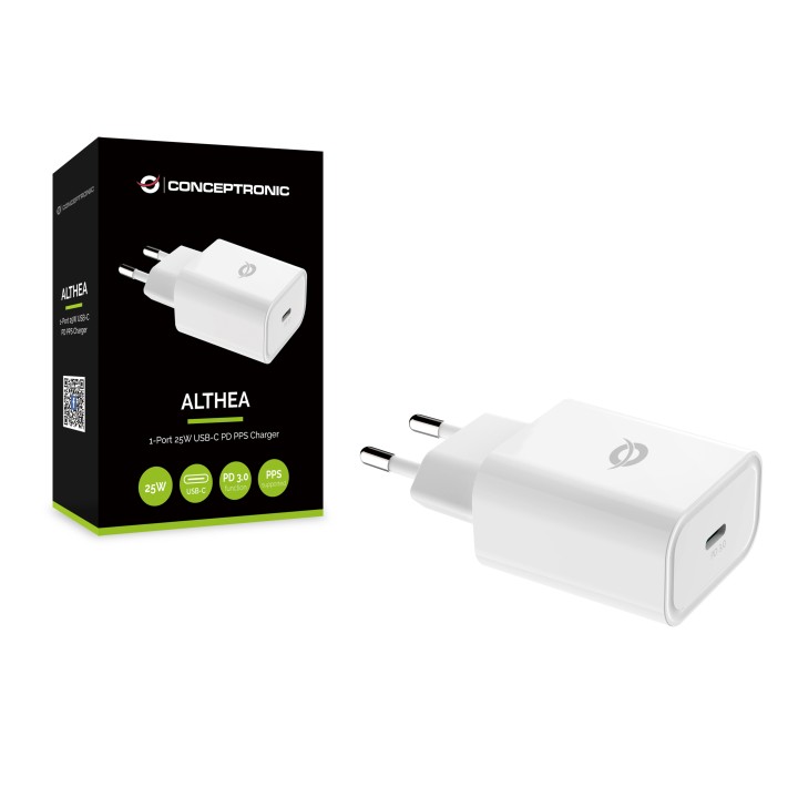 Cargador Pared CONCEPTRONIC 10W USB-C Blanco(ALTHEA10W)