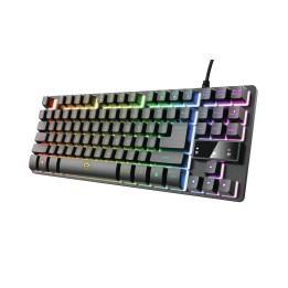 Teclado Gaming Trust GXT833 Thado TKL USB Negro (24067)
