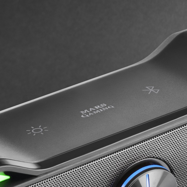 Barra Sonido Mars Gaming 2.0 Bluetooth 5.0 Negra (MSBX)
