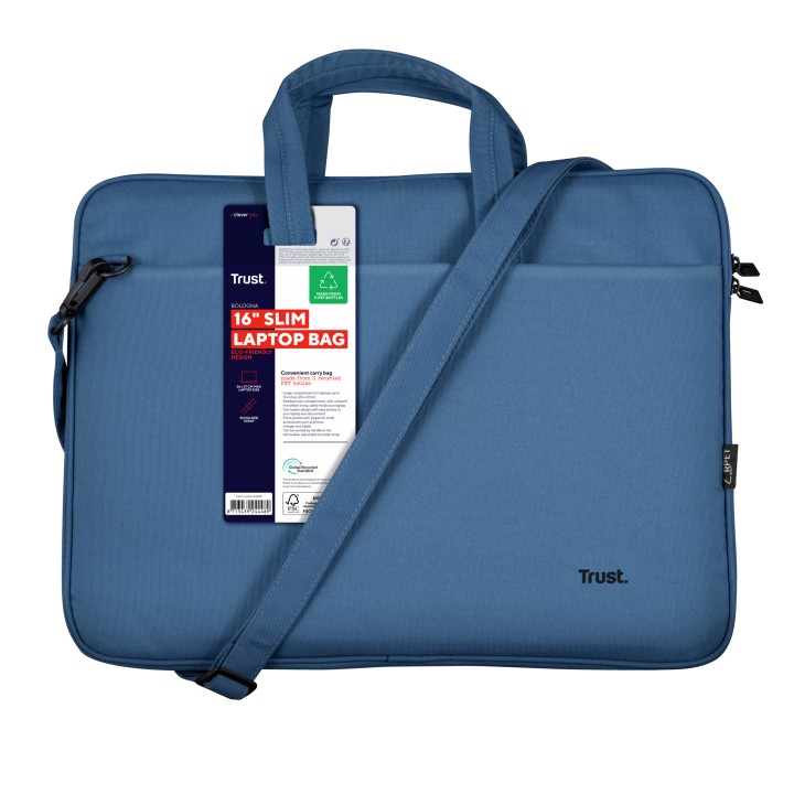 Maletín Trust Bologna 16" PET Azul (24448)