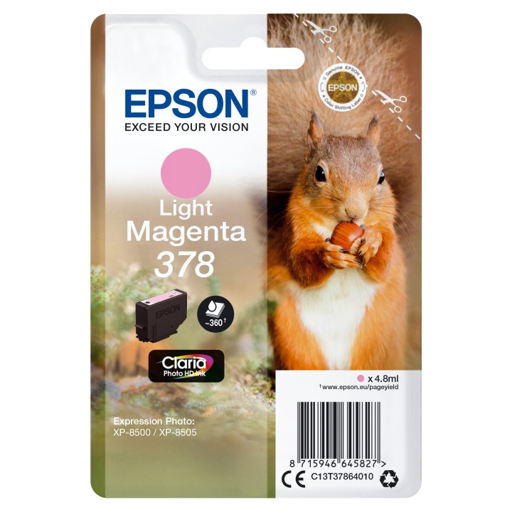 Tinta Epson Magenta Claro 378 Claria Phot(C13T37864010)