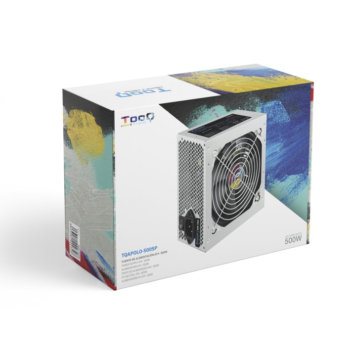Fuente TooQ 500W ATX 120mm Plata (TQAPOLO-500SP)