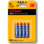 Kodak Max Pila AAA K3A Pack 4 uds Alcalina