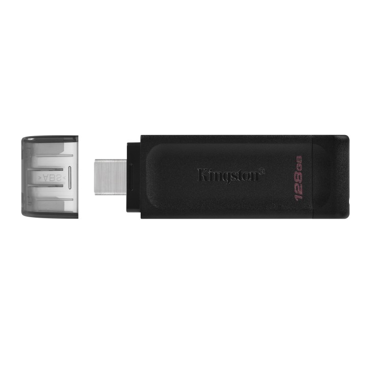 Pendrive Kingston 128Gb USB-C 3.0 Negro (DT70/128GB)