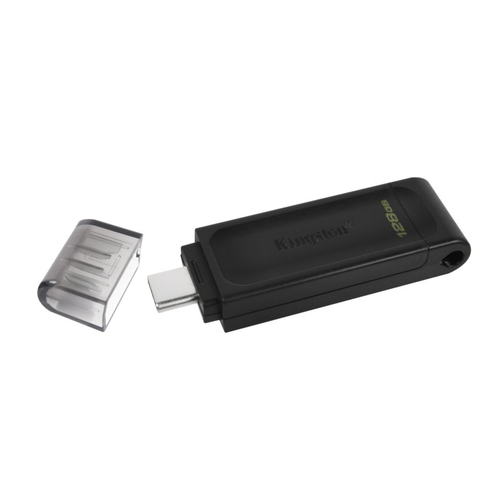 Pendrive Kingston 128Gb USB-C 3.0 Negro (DT70/128GB)