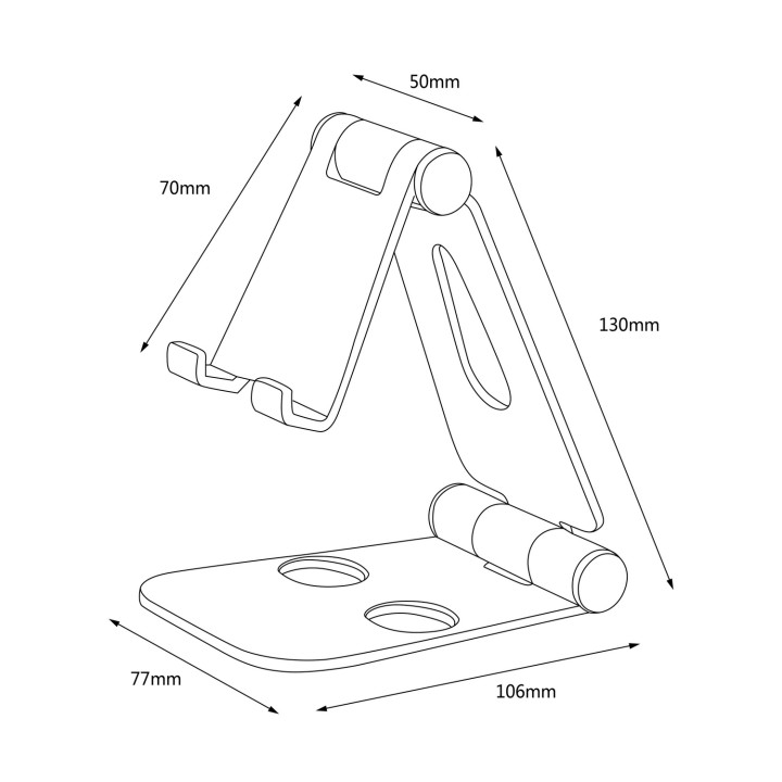 Soporte AISENS Smartphone/Tablet 2 Pivotes (MS2PXL-096)