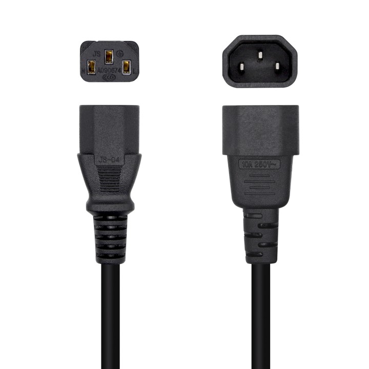 Cable CPU AISENS C13/M a C14/H 3m Negro (A132-0466)