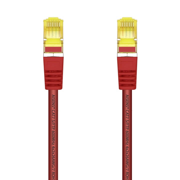 Latiguillo AISENS RJ45 Cat.7 SFTP 1m Rojo (A146-0470)