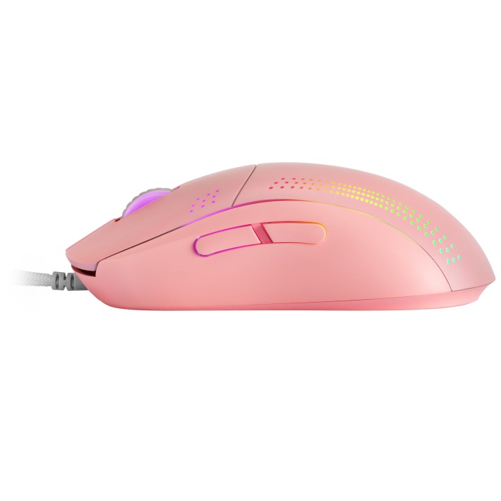 Ratón Mars Gaming Óptico RGB USB 32000dpi Rosa (MMPROP)