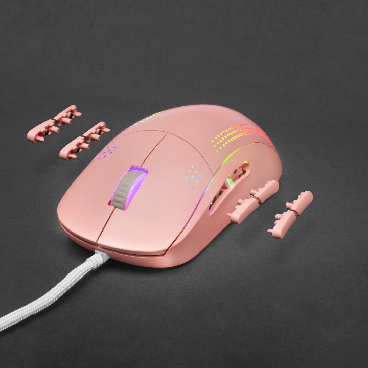 Ratón Mars Gaming Óptico RGB USB 32000dpi Rosa (MMPROP)