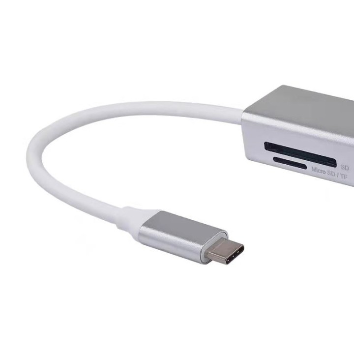 Hub EQUIP USB-C 3.0 a 4xUSB-A 3.0 Plata (EQ128958)
