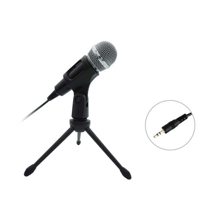 Micrófono Sobremesa EQUIP Life 3.5mm Negro (EQ245341)