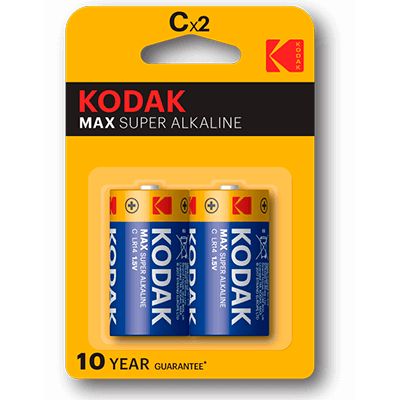 Kodak Max Pila LR14 KC2 1,5v Pack 2 uds Alcalina