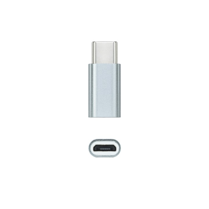 Nanocable USB-C/M a mUSB/H Aluminio Gris (10.02.0011)