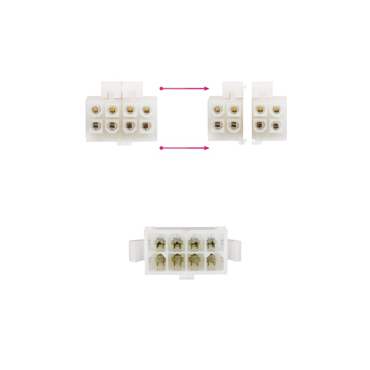 Nanocable 8-pin/H a 8-pin(4+4)/M 30cm (10.19.1402)