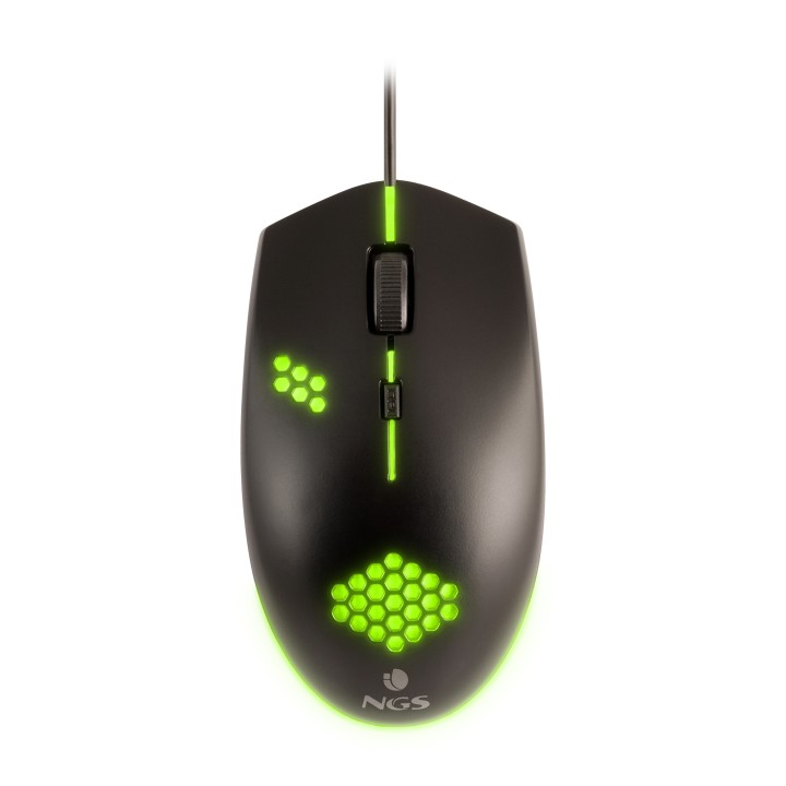 Ratón Gaming NGS Óptico LED USB 1200dpi Negro (GMX-120)