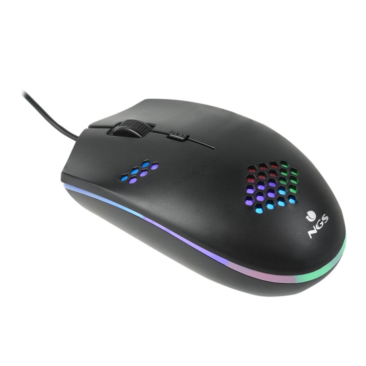 Ratón Gaming NGS Óptico LED USB 1200dpi Negro (GMX-120)