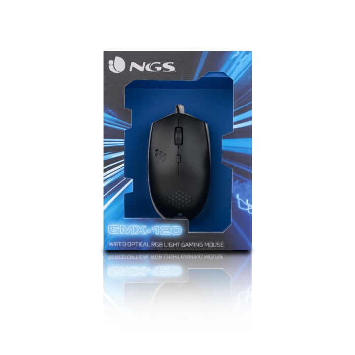 Ratón Gaming NGS Óptico LED USB 1200dpi Negro (GMX-120)