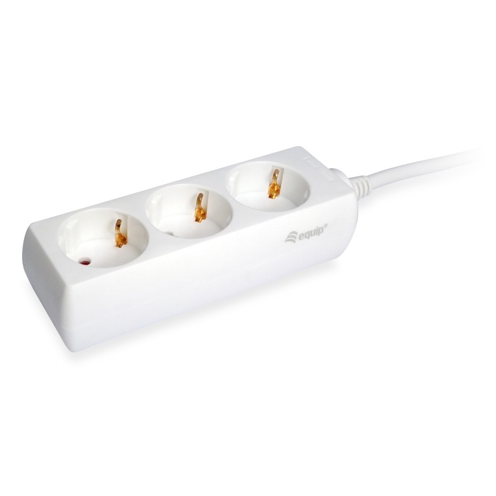Regleta EQUIP 3xSchuko Cable 1.5m Blanca (EQ245550)