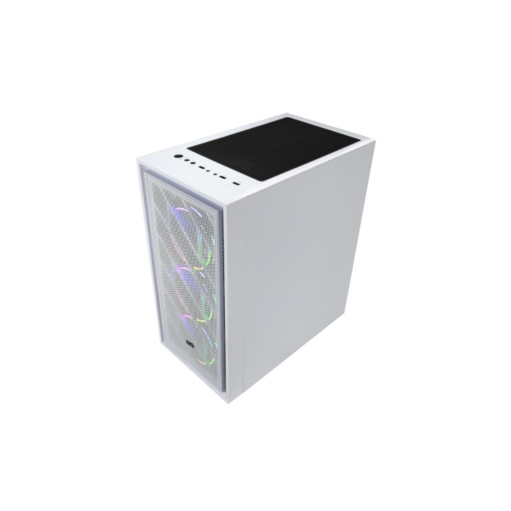 Caja Gaming Abysm Danube Kamp RGB ATX Blanca (AB812108)