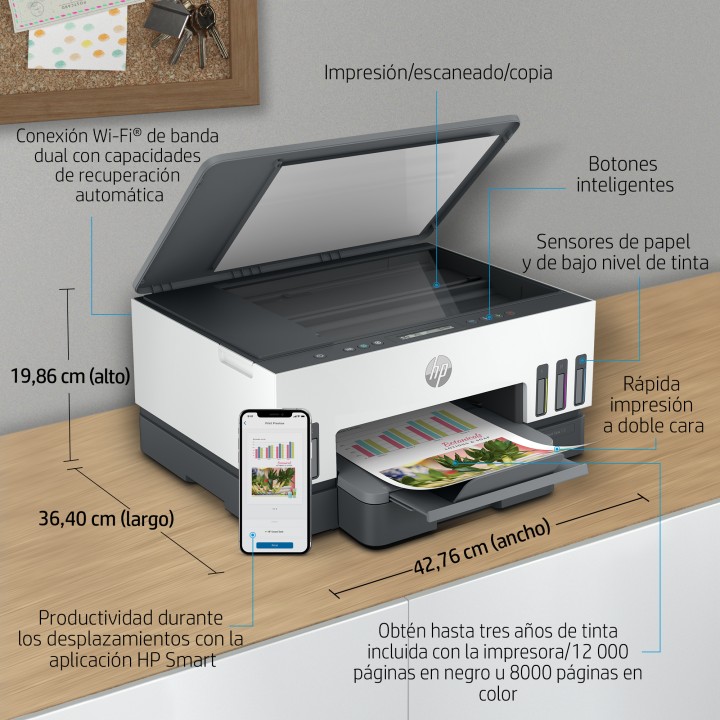 Multif HP Smart Tank 7005 A4 Color WiFi BT (28B54A)
