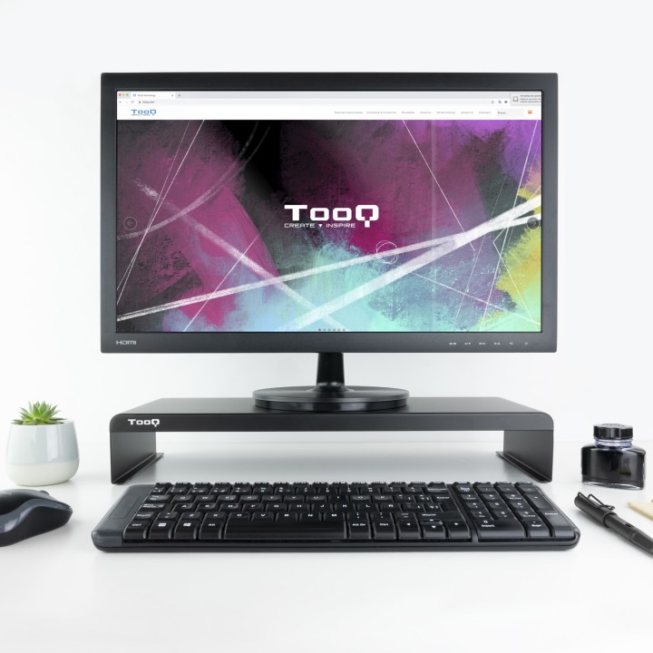Soporte Elevador TooQ Monitor Negro (TQMR0121)
