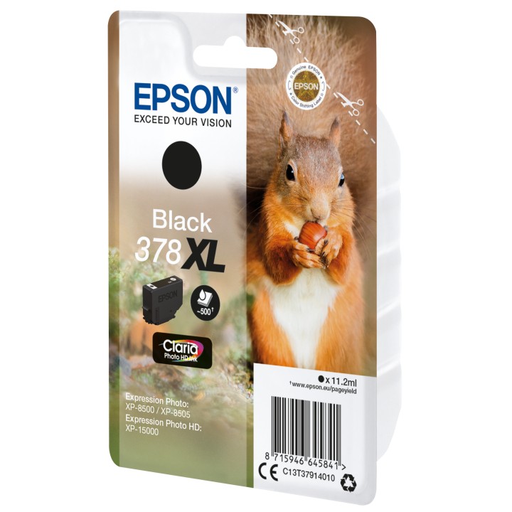 Tinta Epson 378XL Negro Claria Photo (C13T37914010)