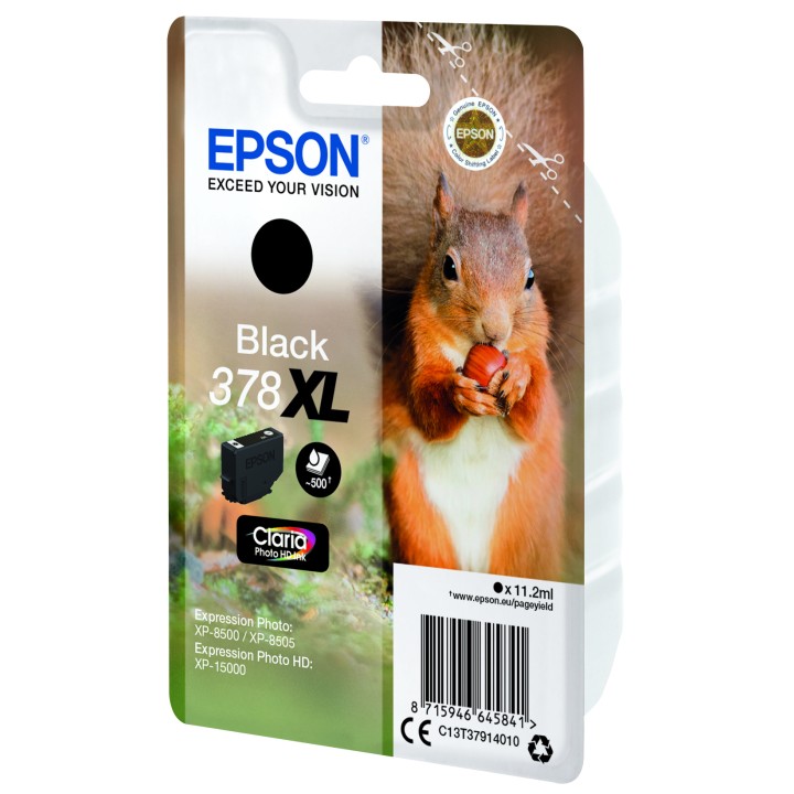 Tinta Epson 378XL Negro Claria Photo (C13T37914010)