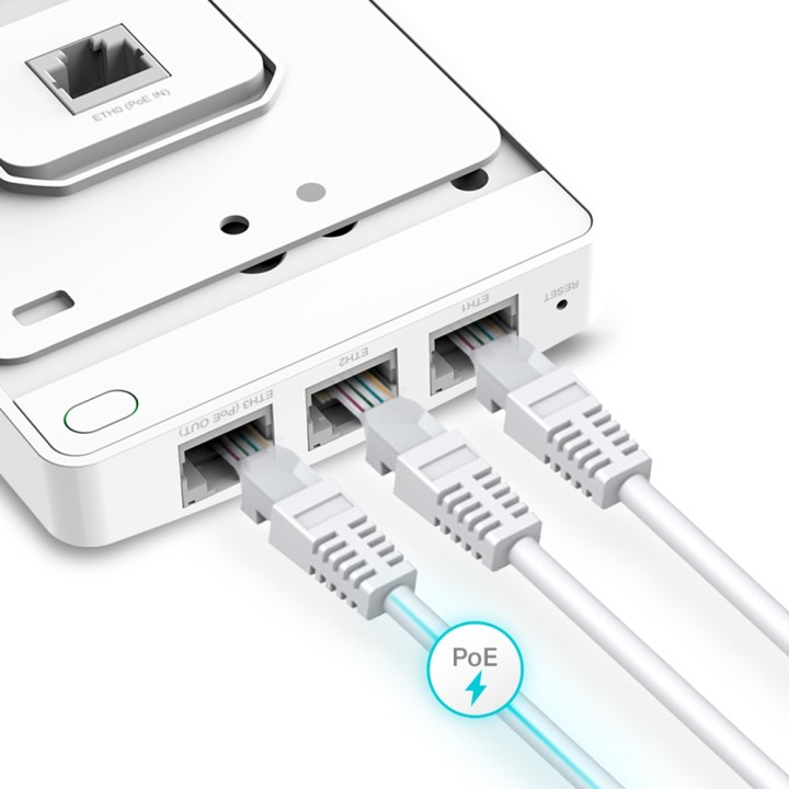 Pto Acceso TP-Link AX1800 WiFi PoE Blanco (EAP615-WALL)