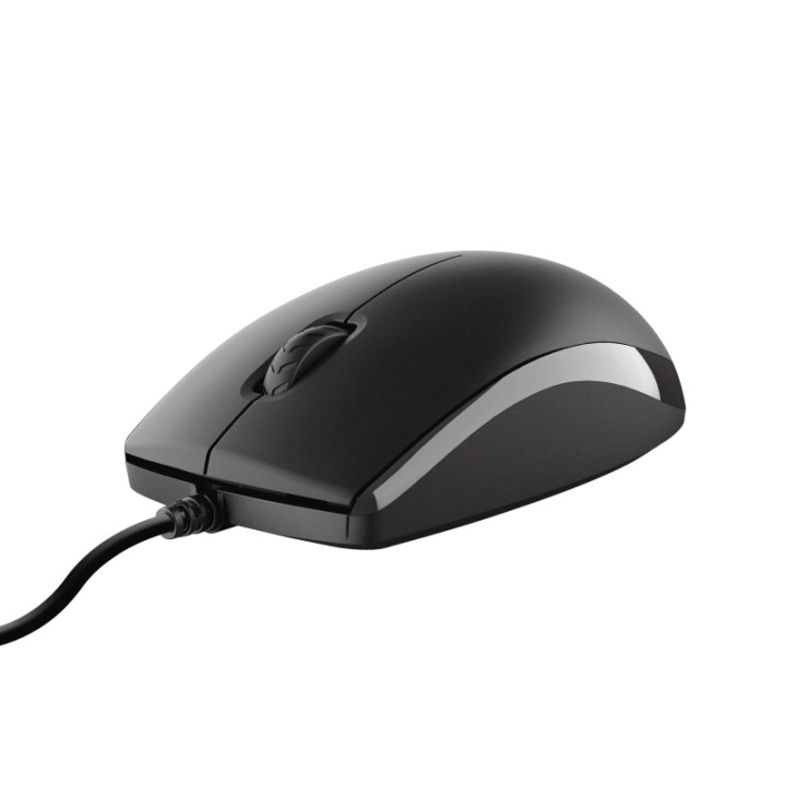 Teclado+Ratón Trust TKM-250 USB 1.8m Negro (23977)