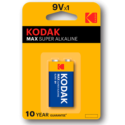 Kodak Max Pila LR61 K9V 9v Pack 1 ud Alcalina