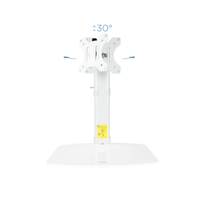 Soporte Mesa TooQ 17"-27" Gira/Inclina 6kg (DB1127TN-W)
