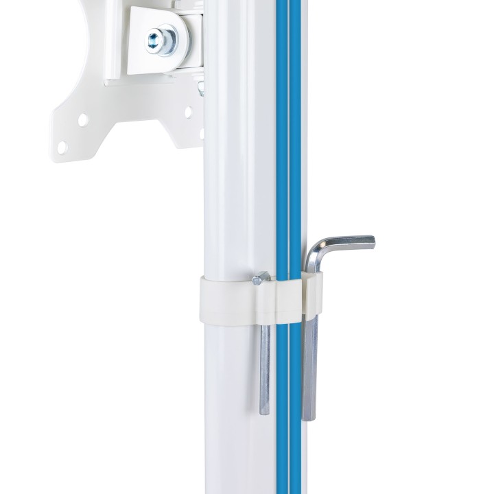 Soporte Mesa TooQ 17"-27" Gira/Inclina 6kg (DB1127TN-W)