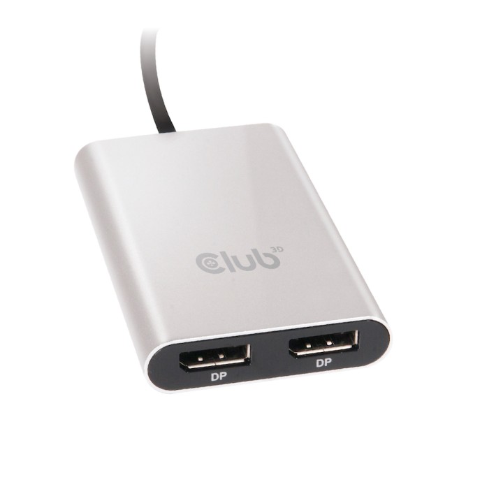 Adaptador Club 3D Thunderbolt 3 a 2xDP Plata (CSV-1577)