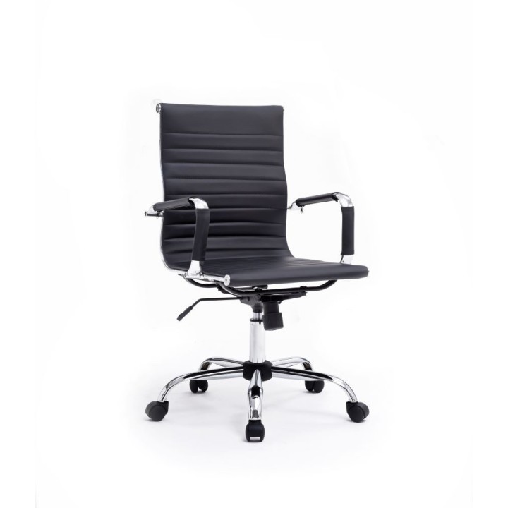 Silla de Oficina EQUIP Respaldo Medio Negra (EQ651002)