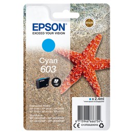 Tinta Epson 603 Cian 2.4ml Estrella mar (C13T03U24010)