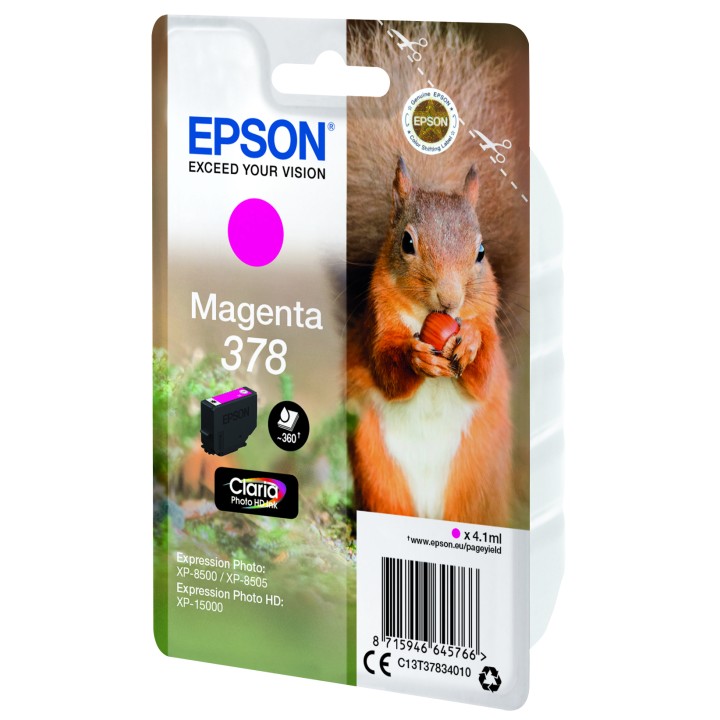 Tinta Epson 378 Magenta Claria Photo (C13T37834010)