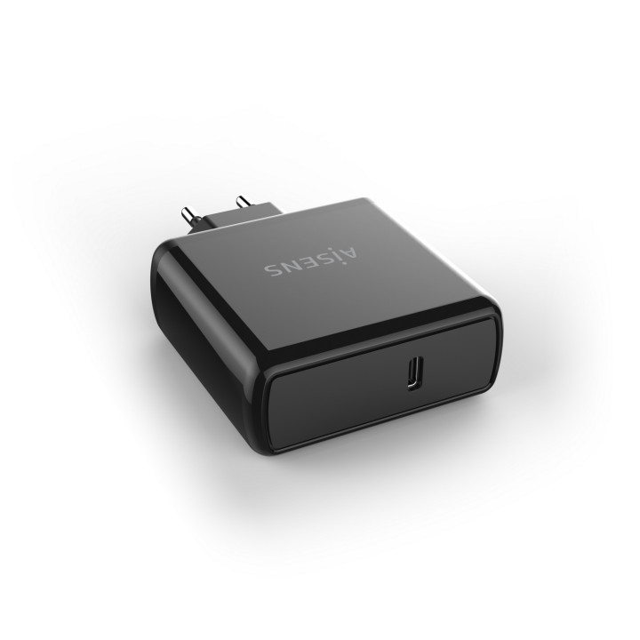 Cargador Pared AISENS 60W 1xUSB-C Negro (ASCH-1PD60-BK)