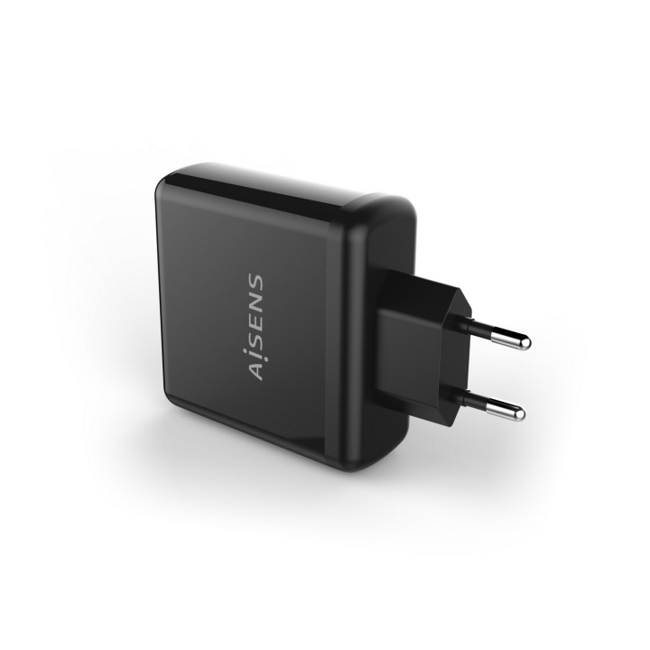 Cargador Pared AISENS 60W 1xUSB-C Negro (ASCH-1PD60-BK)