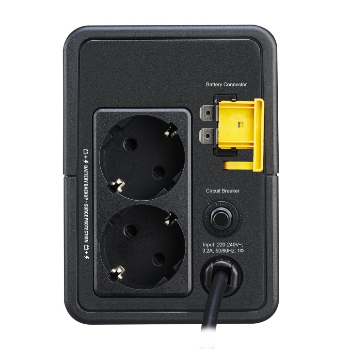 S.A.I. APC BVX 700VA 360W 2xSchuko Negra (BVX700LI-GR)