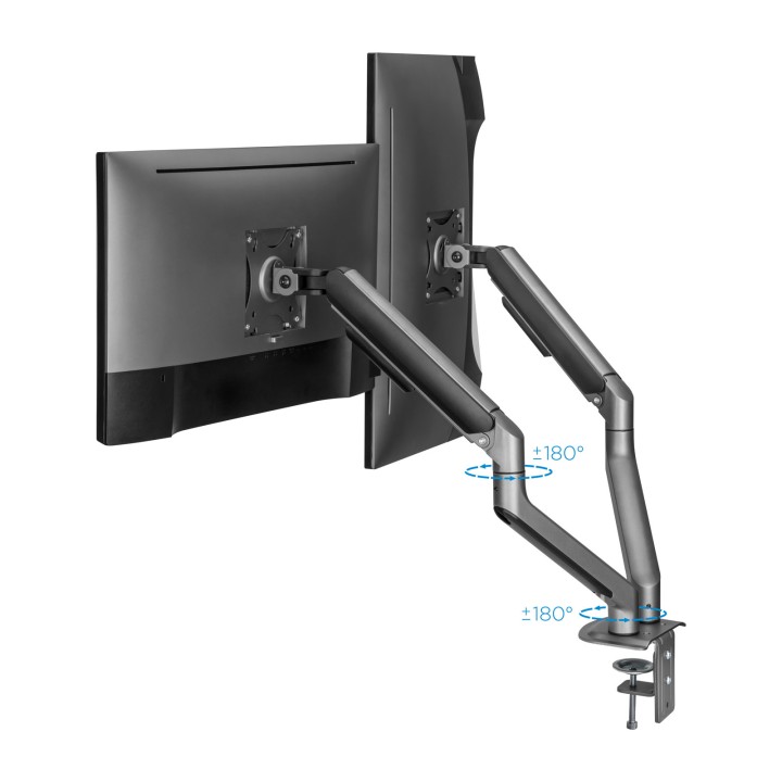 Soporte de Mesa TooQ 17"-32" Gira/Inclina (DB4132TNR-G)