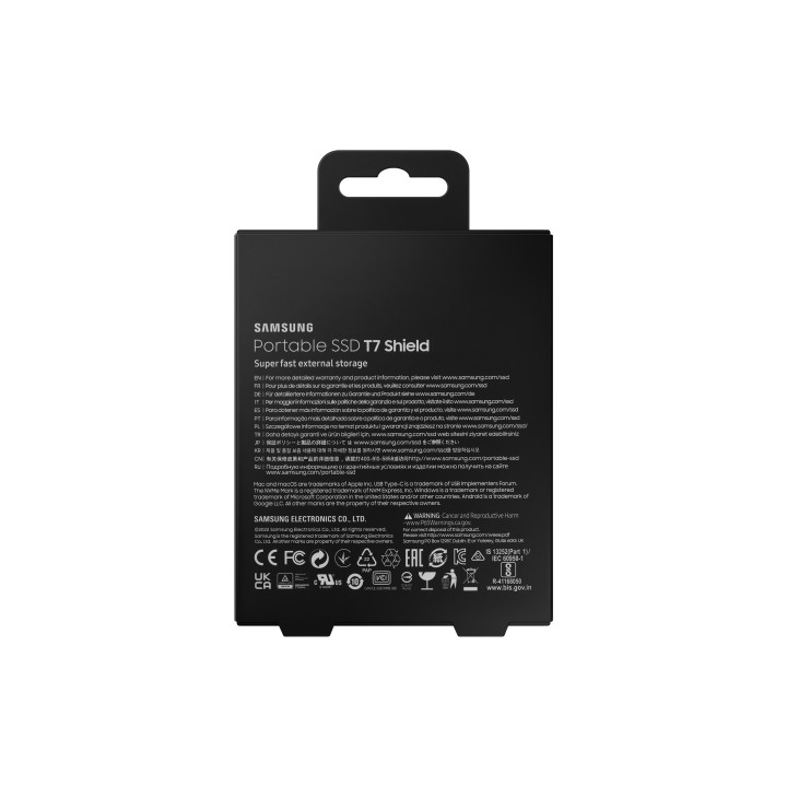 SSD Samsung T7 Shield 2Tb USB 3.1 Negro (MU-PE2T0S/EU)